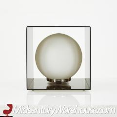 Laurel Mid Century Grey Acrylic Cube Lamp - 2569686