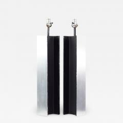 Laurel Mid Century Steel I Beam Lamps Pair - 2572882