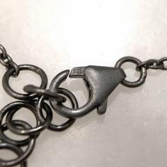 Lauren Harper 1 92 Carat Shimmering Diamond Oxidized Silver Trinity Necklace Lauren Harper - 4701245