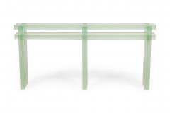Laurids Gallee Austrian Contemporary Green Resin Console Table - 4613354