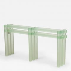 Laurids Gallee Austrian Contemporary Green Resin Console Table - 4620202