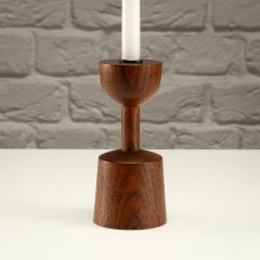 Laurids L nborg Set of 3 Rosewood Candlesticks by Laurids L nborg Denmark 1960s - 4100118