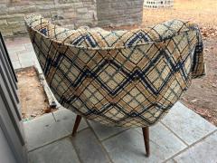 Lawrence Peabody Handsome Lawrence Peabody Barrel Back Tub Chair Selig Mid Century Modern - 4159980