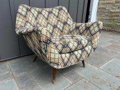 Lawrence Peabody Handsome Lawrence Peabody Barrel Back Tub Chair Selig Mid Century Modern - 4159988