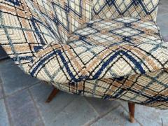 Lawrence Peabody Handsome Lawrence Peabody Barrel Back Tub Chair Selig Mid Century Modern - 4160001