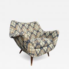 Lawrence Peabody Handsome Lawrence Peabody Barrel Back Tub Chair Selig Mid Century Modern - 4160657