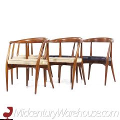 Lawrence Peabody Lawrence Peabody Mid Century Walnut Arm Chairs Set of 6 - 3684815