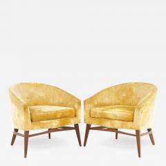 Lawrence Peabody Lawrence Peabody for Craft Associates Mid Century Lounge Chairs A Pair - 2584653