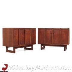 Lawrence Peabody Lawrence Peabody for Nemschoff Mid Century Walnut Dresser Chests Pair - 3684780
