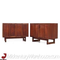 Lawrence Peabody Lawrence Peabody for Nemschoff Mid Century Walnut Dresser Chests Pair - 3684781