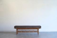 Lawrence Peabody Oak Bench by Lawrence Peabody for Nemschoff C 1950s - 4082185