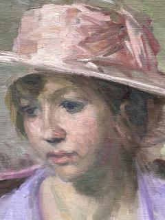 Lawton S Parker Young Woman with Pink Hat  - 4789231