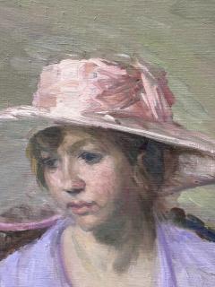 Lawton S Parker Young Woman with Pink Hat  - 4789235