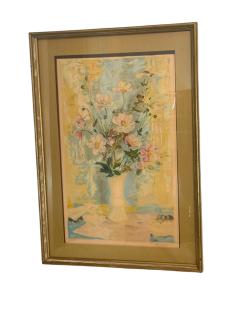 Le Pho BEAUTIFUL VASE OF FLOWERS SIGNED LITHOGRAPH BY LE PHO - 4484000