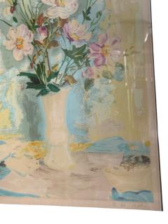 Le Pho BEAUTIFUL VASE OF FLOWERS SIGNED LITHOGRAPH BY LE PHO - 4484008