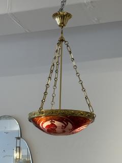 Le Verre Fran ais French Art Deco plafonnier by Le Verre Fran ais - 4555864