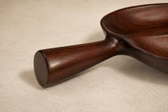 Leaf Form Serving Tray Sculptural Hand Carved Tray Decorative Serving Piece - 4606426