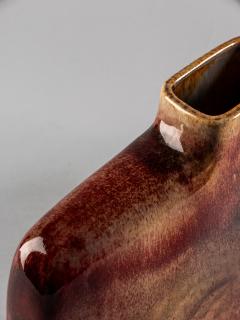 Leandro Lega Rectangular Vase in Glazed Ceramic by Leandro Lega 1984 - 4453697