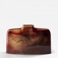 Leandro Lega Rectangular Vase in Glazed Ceramic by Leandro Lega 1984 - 4454818