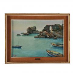 Leandro Vaccari LOlivetta Portofino Oil on Board 1959 - 3606442