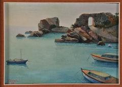 Leandro Vaccari LOlivetta Portofino Oil on Board 1959 - 3606443