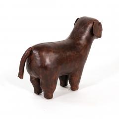 Leather Dog Footstool in the Manner of Dimitri Omersa 20th Century - 4764720