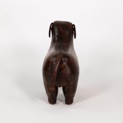 Leather Dog Footstool in the Manner of Dimitri Omersa 20th Century - 4764721