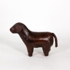 Leather Dog Footstool in the Manner of Dimitri Omersa 20th Century - 4764722