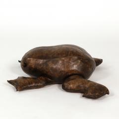 Leather Frog Footstool in the Manner of Dimitri Omersa - 4761291