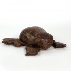 Leather Frog Footstool in the Manner of Dimitri Omersa - 4761293