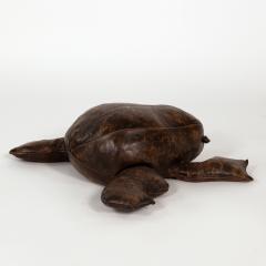Leather Frog Footstool in the Manner of Dimitri Omersa - 4761294