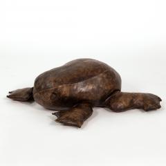 Leather Frog Footstool in the Manner of Dimitri Omersa - 4761295