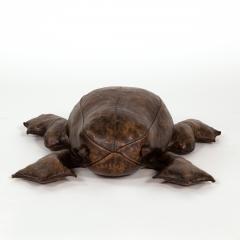 Leather Frog Footstool in the Manner of Dimitri Omersa - 4761296