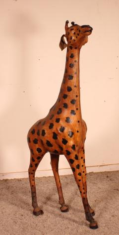 Leather Giraffe 20 Century england - 2250818