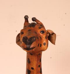 Leather Giraffe 20 Century england - 2250823