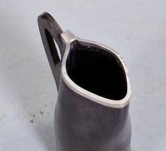Leather Pitcher with Silver Rim - 3274565