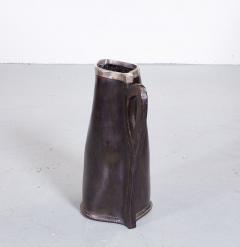 Leather Pitcher with Silver Rim - 3274569