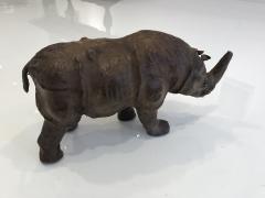 Leather Rhino Sculpture - 2685921