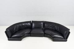 Leather Sectional Sofa Zago Carlo Bartoli for Rossi di Albizzate 1980 - 2257966