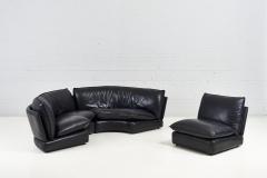 Leather Sectional Sofa Zago Carlo Bartoli for Rossi di Albizzate 1980 - 2258022