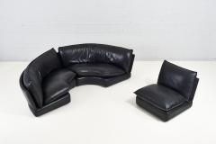 Leather Sectional Sofa Zago Carlo Bartoli for Rossi di Albizzate 1980 - 2258028