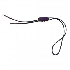 Leather Sterling Silver and Charlotte Western Bolo Tie - 3823969