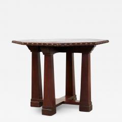 Leather Top Octagonal Center Table - 2879509