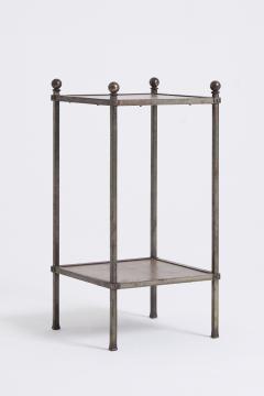 Leather Top Side Table - 4661209