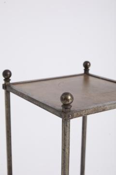 Leather Top Side Table - 4661213
