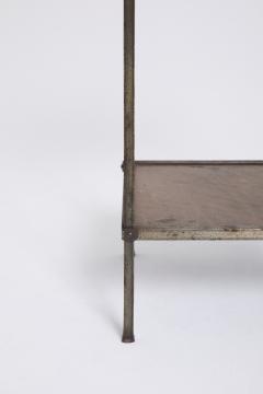 Leather Top Side Table - 4661215