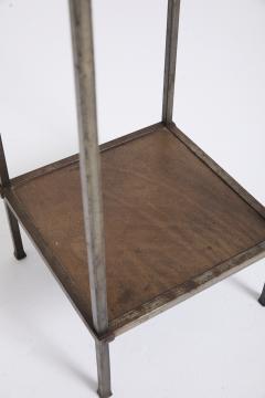 Leather Top Side Table - 4661217