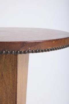 Leather Top Side Table - 4739027