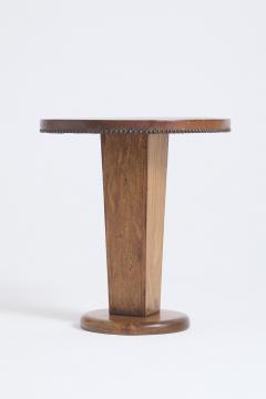 Leather Top Side Table - 4739029