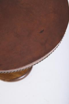 Leather Top Side Table - 4739032